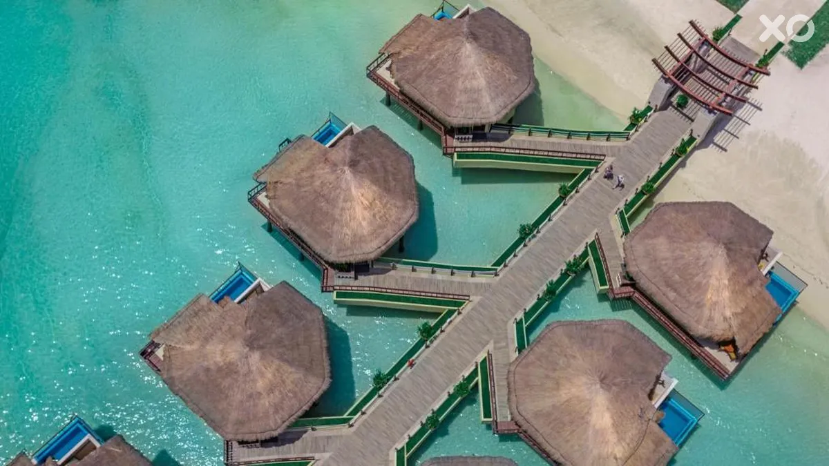 Palafitos overwater bungalows в El Dorado Maroma